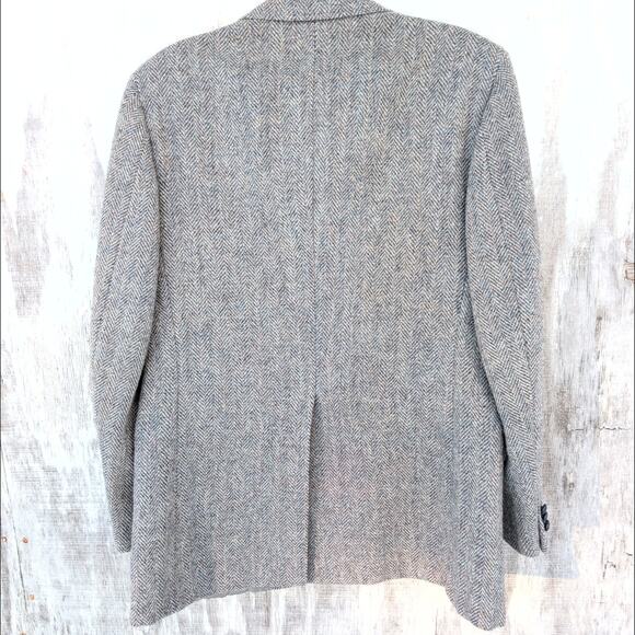 Rare Harris Tweed Handwoven 100% Pure Scottish Wool Sport Coat Gray Men's 41 - Picture 4 of 10